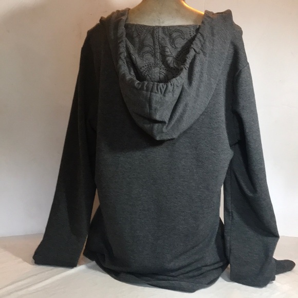 “ROOTS” Active Grey Sweatshirt Ladies Hoodie. - Picture 5 of 11